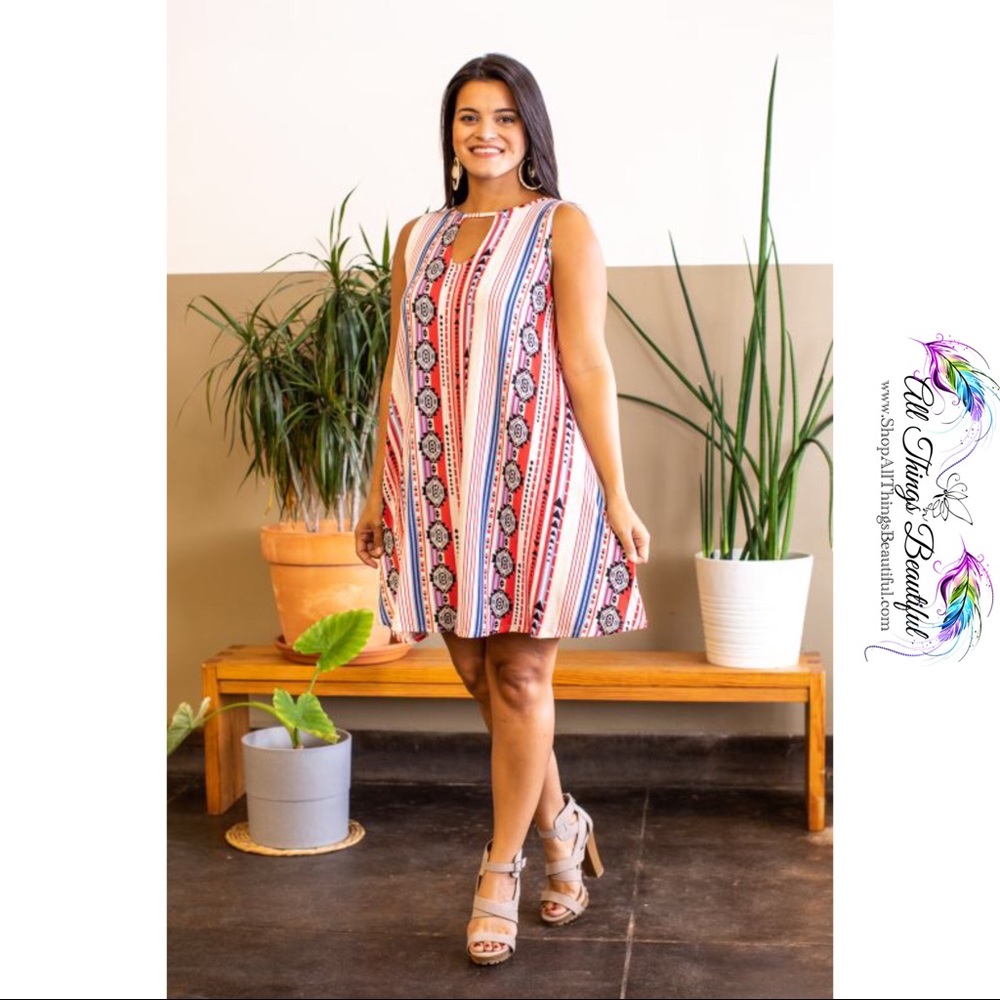 •L&B Bella Aztec Swing Dress•